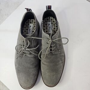 MENS BEN SHERMAN BIRK OXFORD GRAY SUEDE LACE UP CASUAL SHOES SZ 9